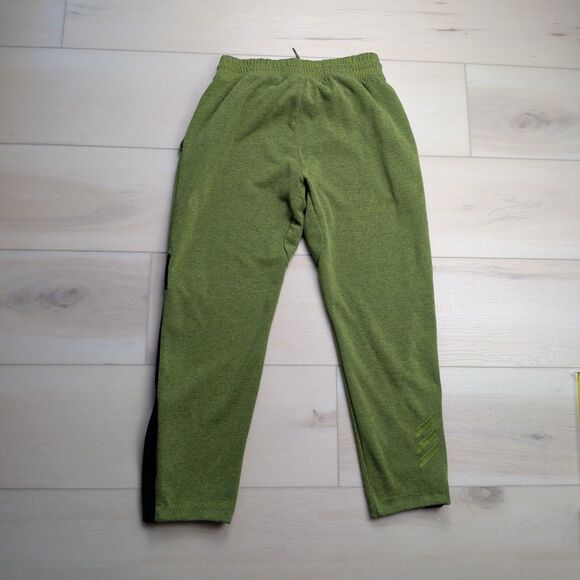 Adidas Basketball Club Pants Mens Large Green Knit Sweatpants Snap Ankle - Picture 10 of 16